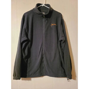 Full Zip Fleece Jacket Men's Large Long Sleeve Sweatshirt  (FF)